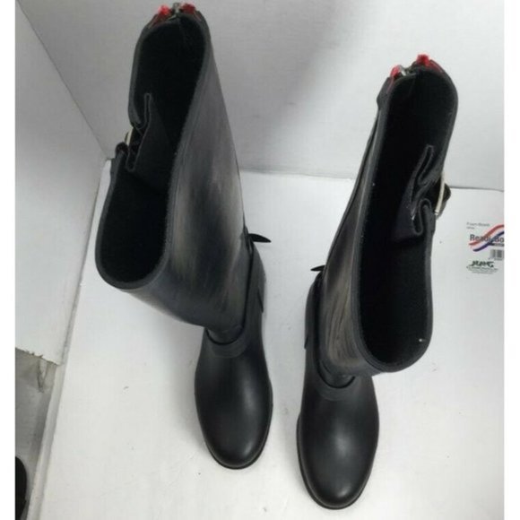 Steve Madden Tsunamii Rain Boots Black Size 5 - Picture 6 of 11